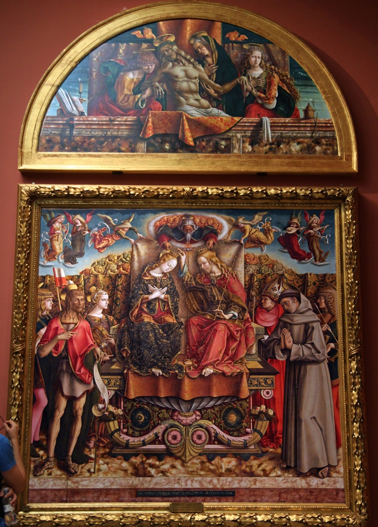 Dead Christ, Saints, Coronation of Virgin